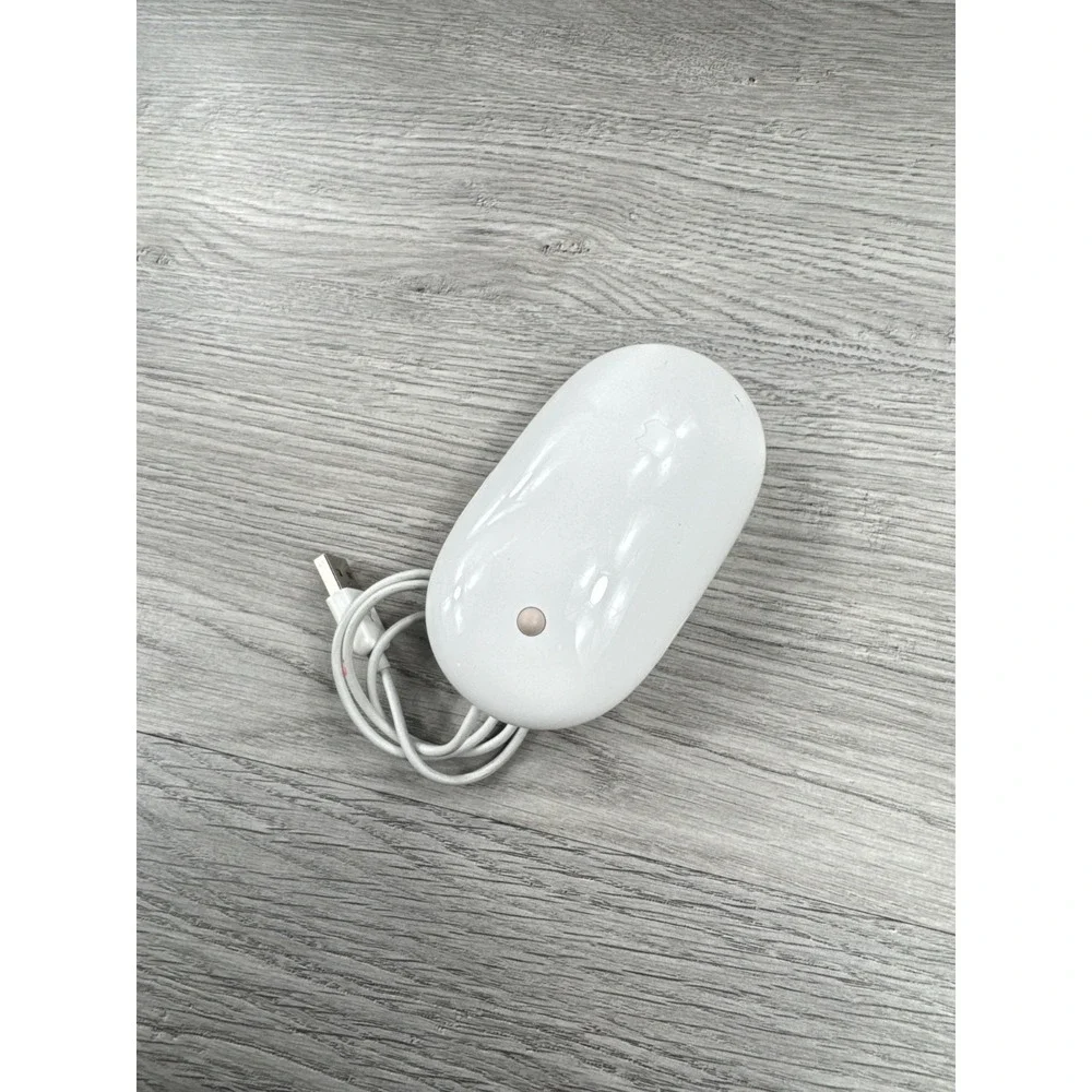 Original Apple Mighty Mouse A1152 EMC No:2058 USB white mouse